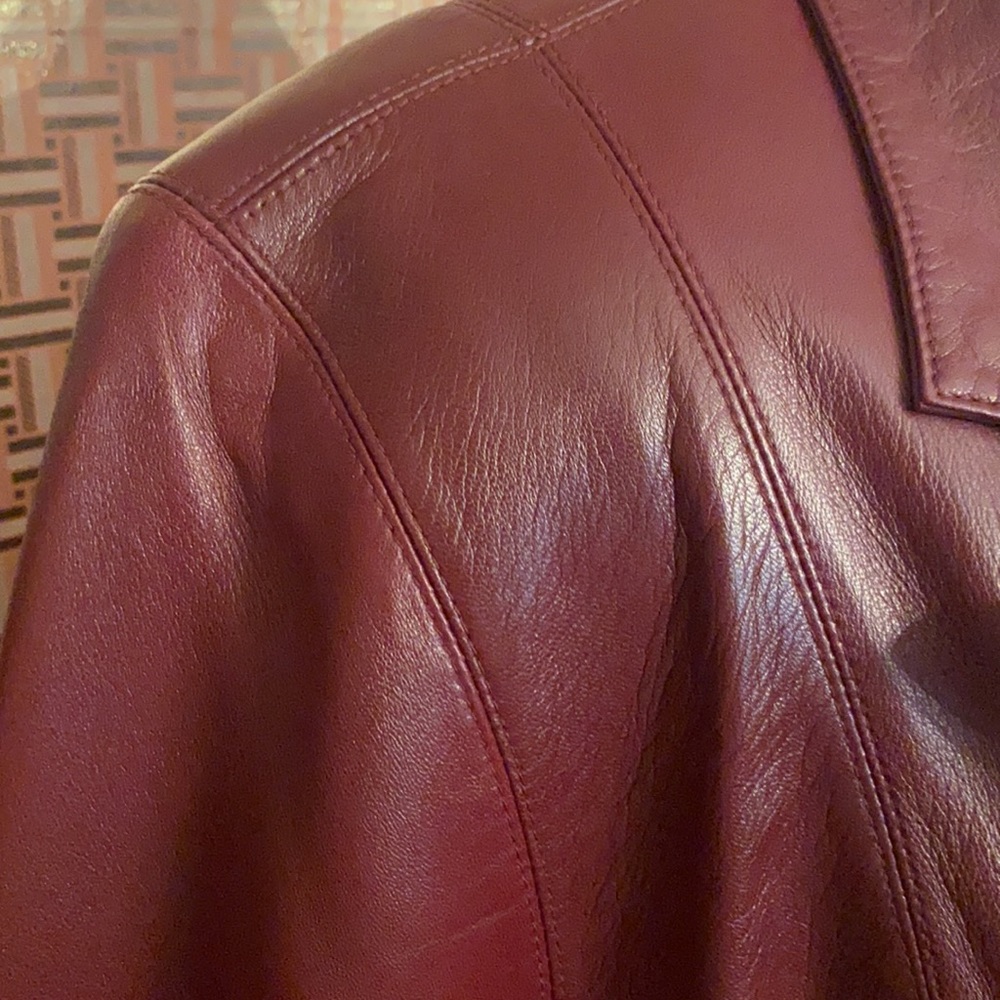 Lord and Taylor Women Leather Jacket - Picture 12 of 13